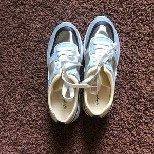 Qupid Tennis Shoes with clear panels